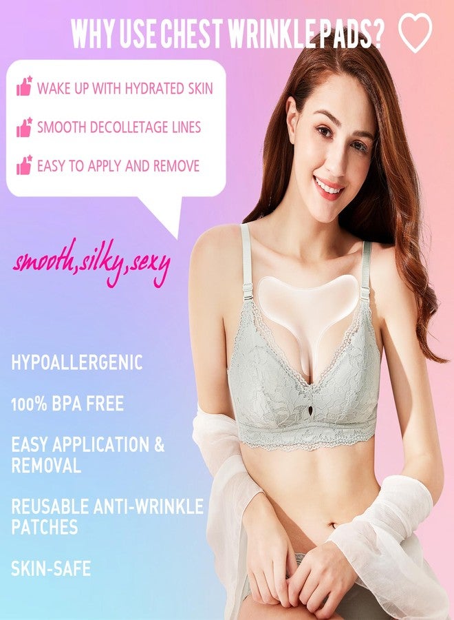 Pacify 6 Pack Silicone Chest Wrinkle Pads Reusable Wrinkle Patches Overnight Anti Chest Wrinkles from Side Sleeping - Image 3